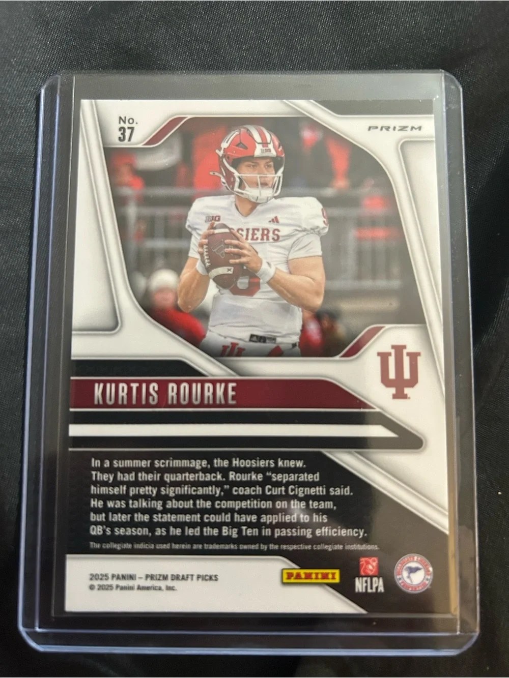 Panini Gold Prizm Kurtis Rourke Rookie Card - White/Red